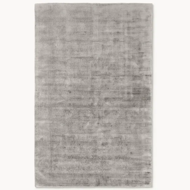 Westwing Collection Handgeweven viscose vloerkleed Jane Grijs