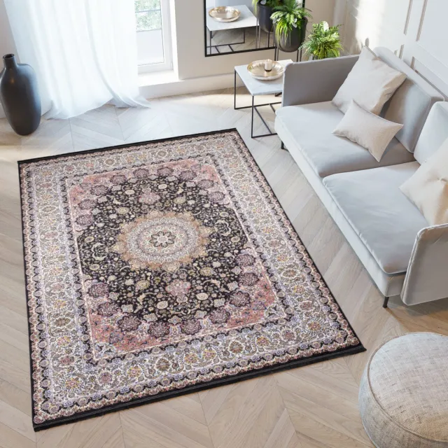 Tapiso Victoria Vloerkleed Vintage Antislip Carpet Tapijt Kleurrijk 2