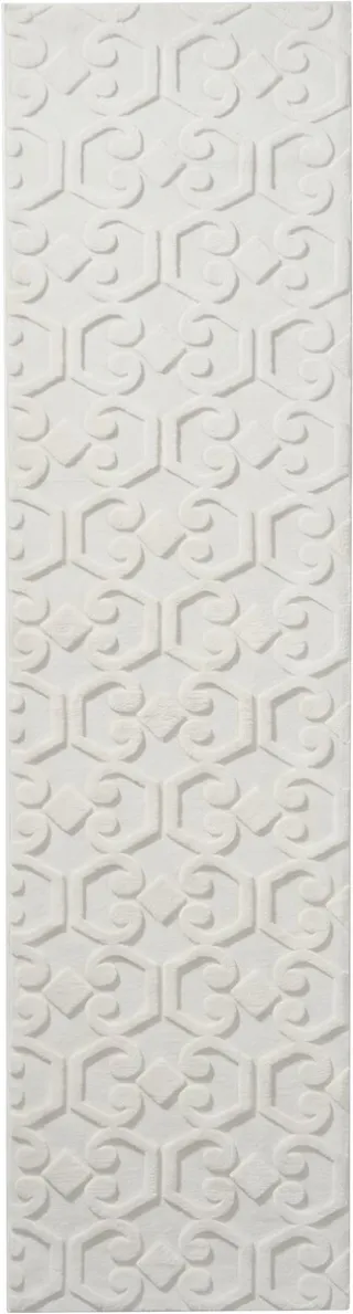 Beliani GANNETT - Vloerkleed - Gebroken wit - Polyester