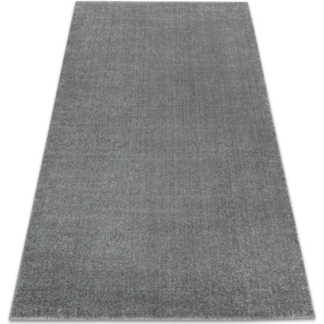 RUGSX Kleden Rugsx Tapijt SOFT 2485 uniform , enkele kleur 80x150 cm Grijs