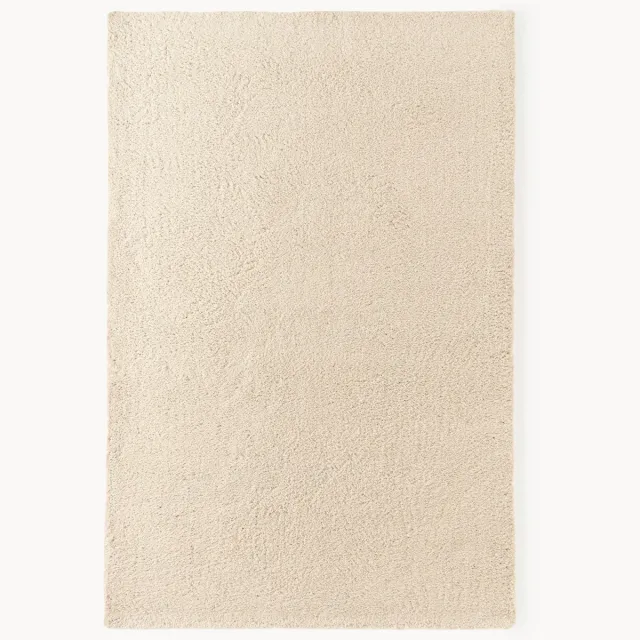 Westwing Collection Hoogpolig extra zacht vloerkleed Leighton Wit