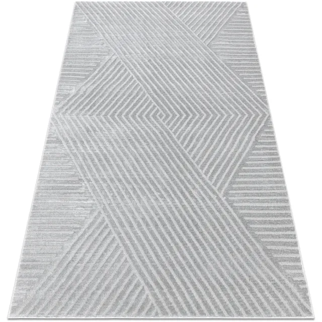 RUGSX Kleden Rugsx Tapijt BALANCE 1503 grijs - Geometrisch, structure 160x220 cm