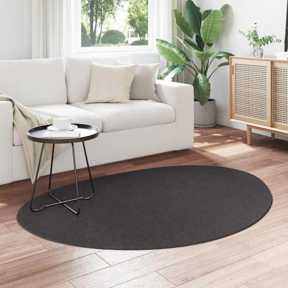vidaXL Tapijt HUARTE Antraciet 120 x 170 cm Polyester, foto 3