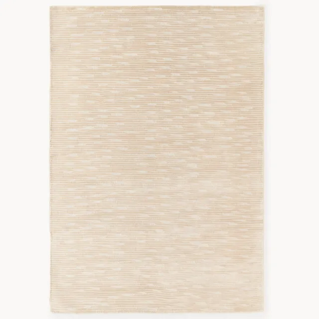 Westwing Collection Handgeweven lyocell vloerkleed Oriana Wit