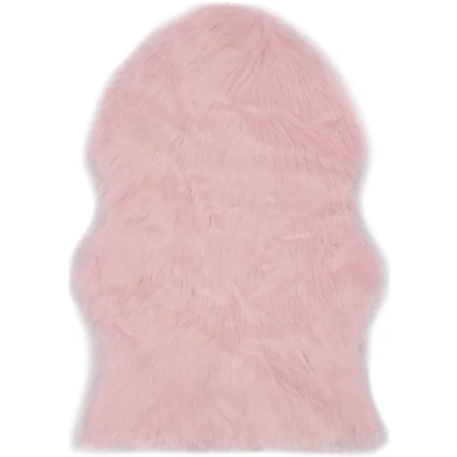 vidaXL Vloerkleed 60x90 cm kunstschapenvacht roze