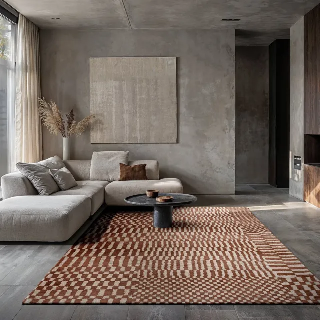 Louis de Poortere Wasbaar Binnen & Buiten Vloerkleed - 170 x 240 cm - Louis De Poortere Berber Ksar - Laagpolig Tapijt - Gerecycled PET - Made in Belgium - Circulair Rood