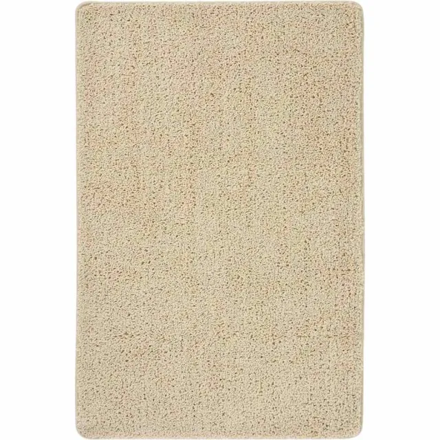 vidaXL Vloerkleed shaggy anti-slip 200x290 cm crèmekleurig