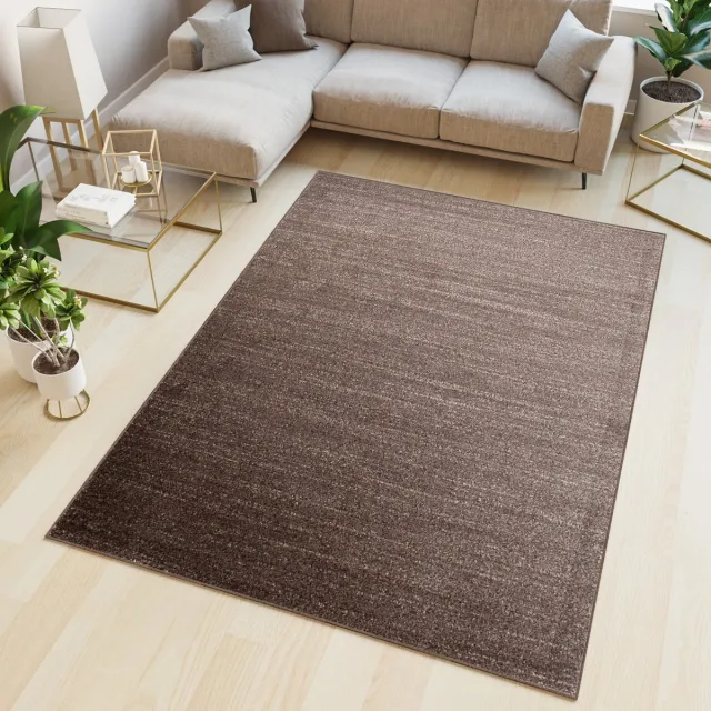 Tapiso Sari Vloerkleed Laagpolig Tapijt Karpet Bruin Maat- 160x220