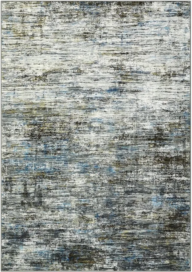 Triumpunpre Vloerkleed Abstract Blauwgrijs 200x290 cm Fluweel Pearl Velvet TPR Opvouwbaar
