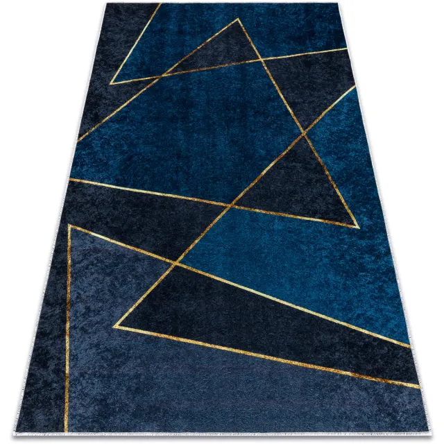 RUGSX Kleden Rugsx MIRO 52097.801 tapijt wasbaar geometrisch antislip 120x170 cm Blauw