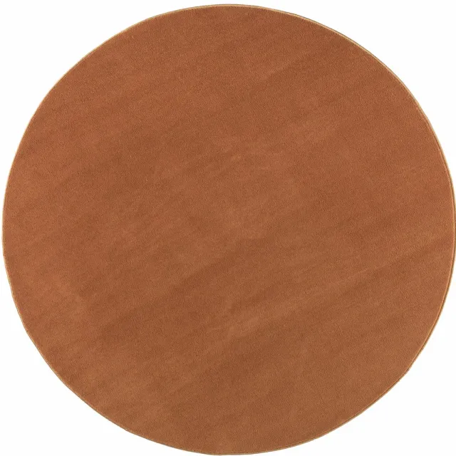 Muratap Relax Samba Rond - Wasbaar Effen Vloerkleed - Uni Tapijt - Goud- 160 CM Ø
