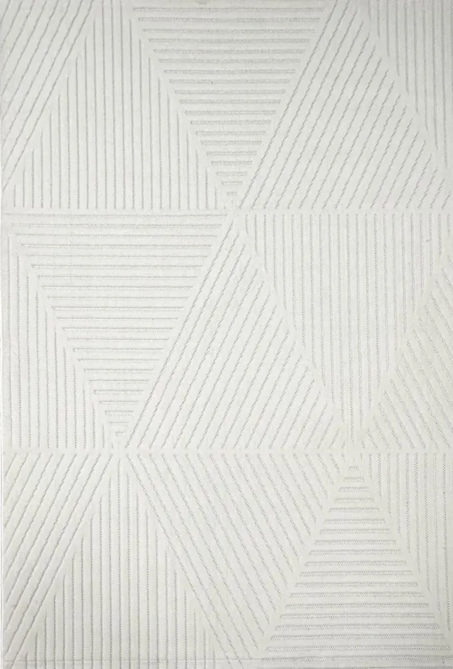 Unyqoos Modern laagpolig vloerkleed in crèmekleurig Scandinavisch design voor elke ruimte ruit