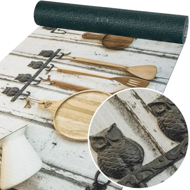 ANRO Keukenloper Cucina Keukengerei Grijs 350x52cm – Antislip Gangloper Tapijtloper 3 mm Laagpolig