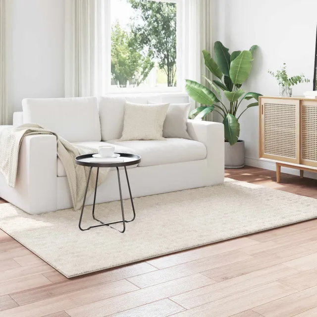vidaXL Binnen kleed SIROLO Crèmekleurig 120 x 170 cm Polyester, foto 2
