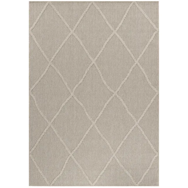 Dutch XXL Scandinavisch Vloerkleed | Tapijt | Patara | Ruiten | Beige