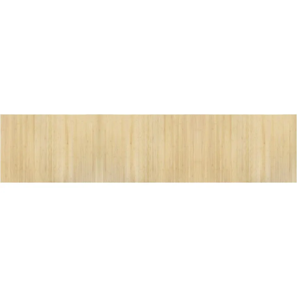vidaXL Vloerkleed rechthoekig 70x300 cm bamboe lichtnaturel beige, foto 3
