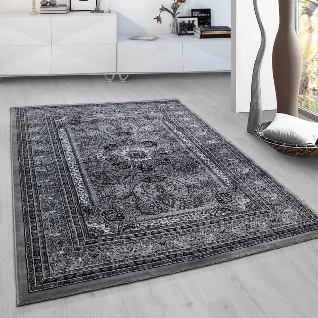 Ayyildiz Oosterse vloerkleed, oosters design, grijze kleur, vloerkleed voor de woonkamer, jute achterkant GREY