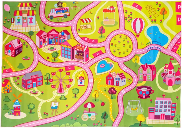 Hamat Speelkleed Sweet Fun 140 x 200 cm - Speelkleed - Kindertapijt - Vloerkleed - Polyester - Antislip Veelkleurig