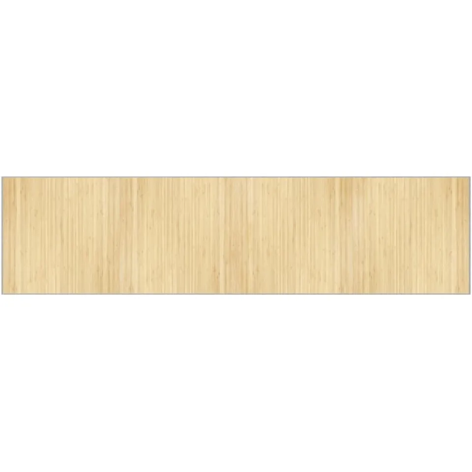 vidaXL Vloerkleed rechthoekig 100x400 cm bamboe lichtnaturel beige, foto 3