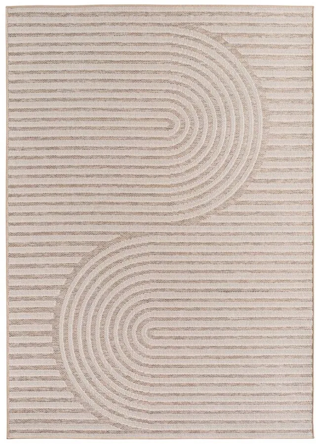 TrueWeave Balkonkleed - Mira Curve beige 200x290
