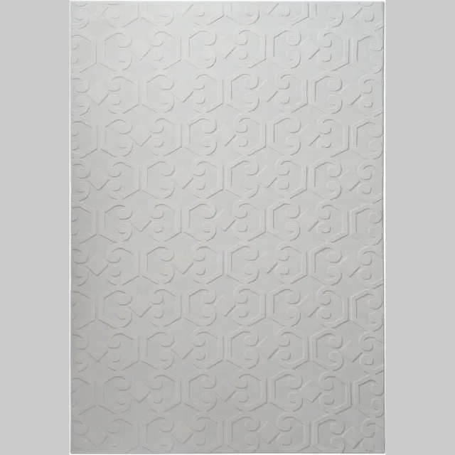 Beliani GANNETT - Vloerkleed - Lichtgrijs - Polyester, foto 3