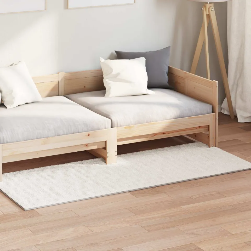 vidaXL Binnen kleed SIROLO Crèmekleurig 80 x 200 cm Polyester, foto 3