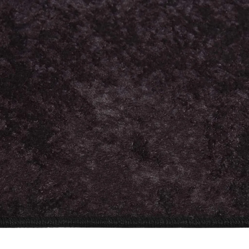 vidaXL Vloerkleed wasbaar 160x230 cm antracietkleurig, foto 2
