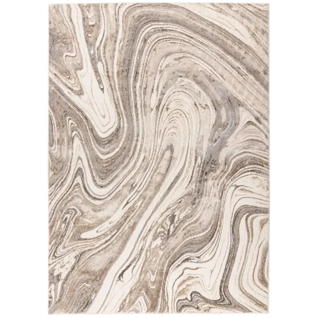 Dutch XXL Laagpolig Vloerkleed | Tapijt | Sedef | Marmer | Zilver/Beige Zilver / Beige