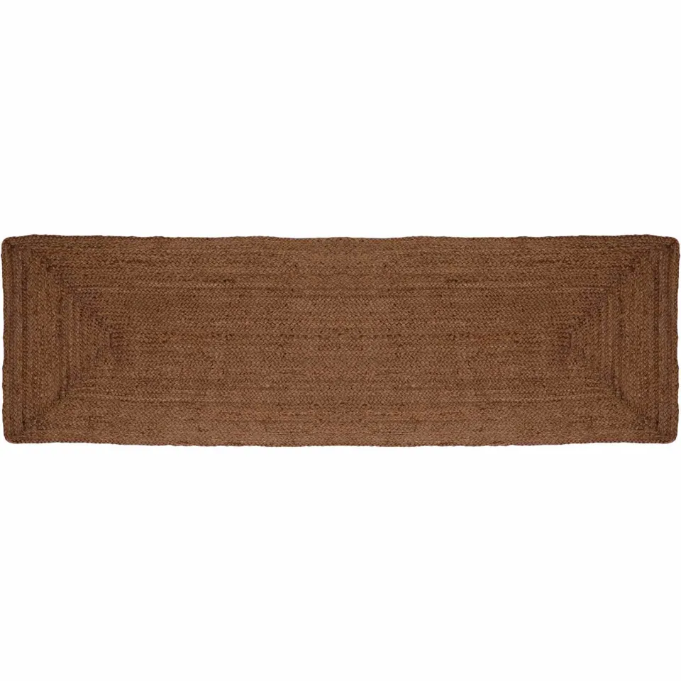vidaXL Gebied Tapijt Grijs 60 x 200 cm Jute
