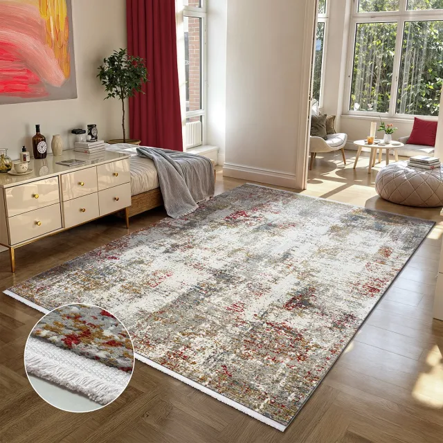 the carpet Fine hoogwaardige woonkamer vloerkleed, modern, zachte textuur, stijlvol design, luxueuze kwaliteit, ideaal voor slaapkamer & woonruimtes, geschikt voor vloerverwarming, Meervoudig