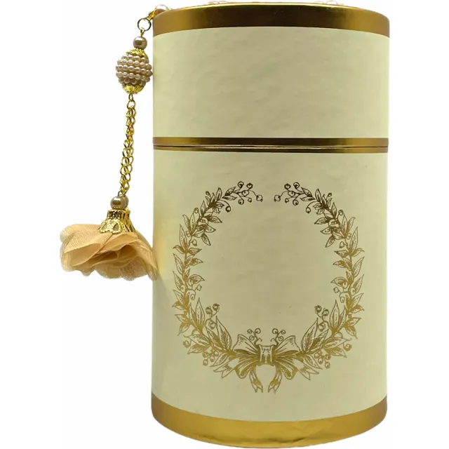 mirac Geschenkset tafta in een Cilinder box goud
