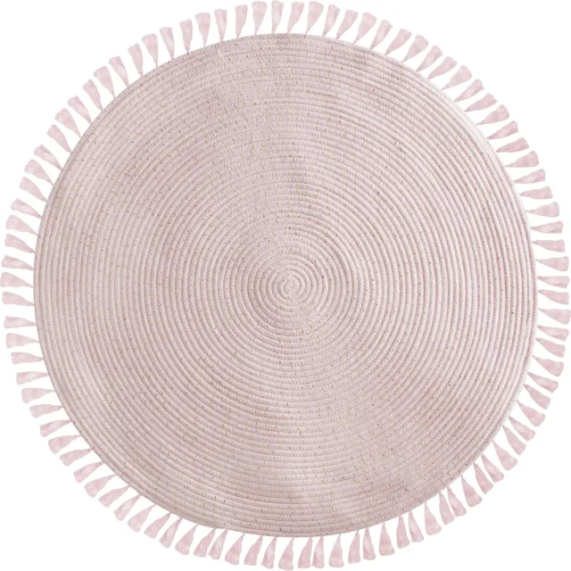 Atmosphera for Kids Vloerkleed Lurex Ø90cm - Roze/Goud