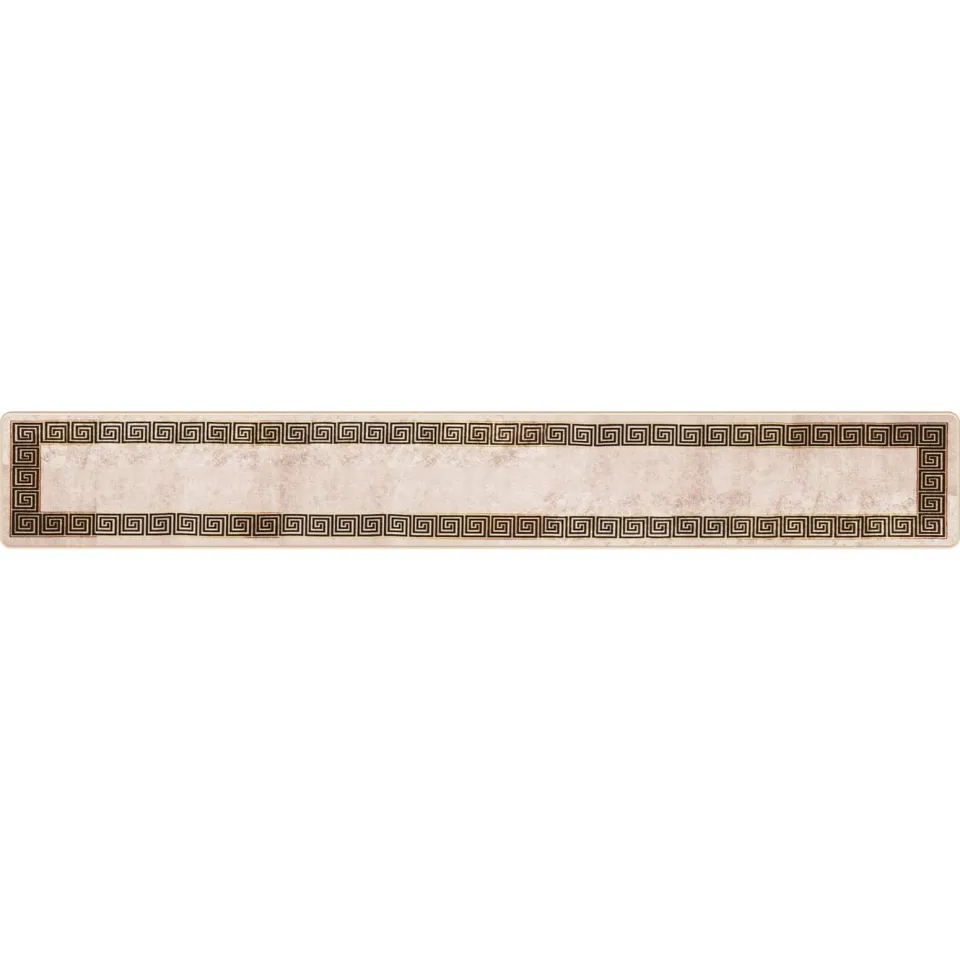 vidaXL Vloerkleedloper MARSA Beige en zwart 50 x 350 cm