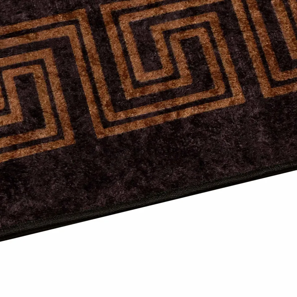 vidaXL Vloerkleedloper MARSA Zwart 50 x 100 cm Polyester en PVC, foto 3