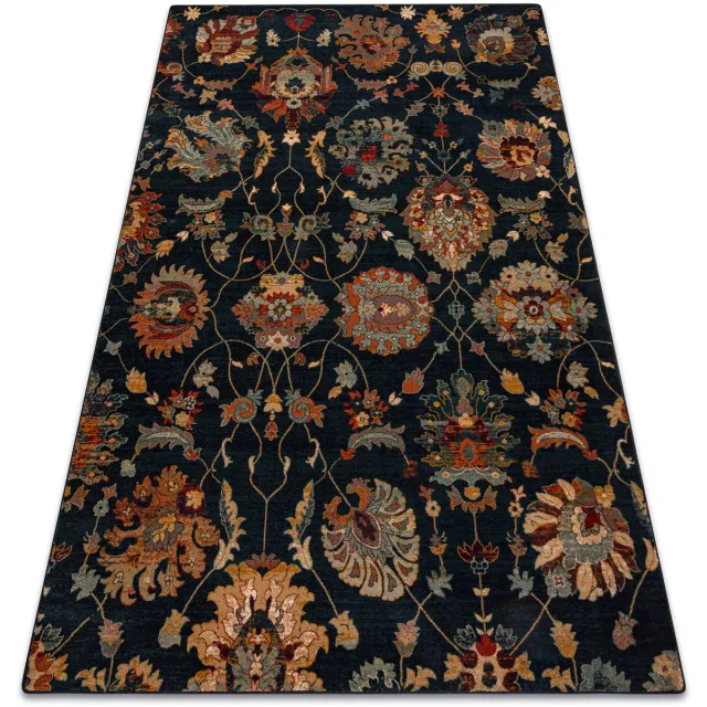 RUGSX Kleden Rugsx Tapijt OMEGA LATICA bloemen donkerblauw