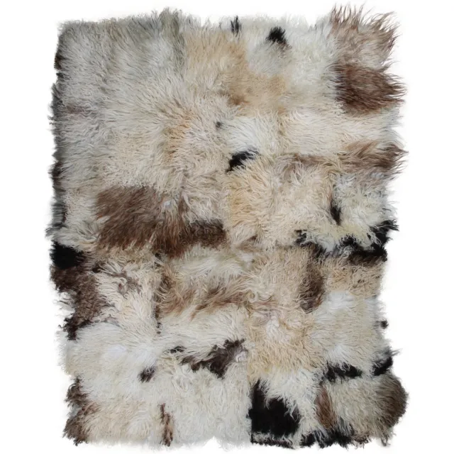 Van Buren Sinds 1861 Schapenvacht vloerkleed - Krulvacht vloerkleed | 220x150 cm diverse natuurlijke kleuren