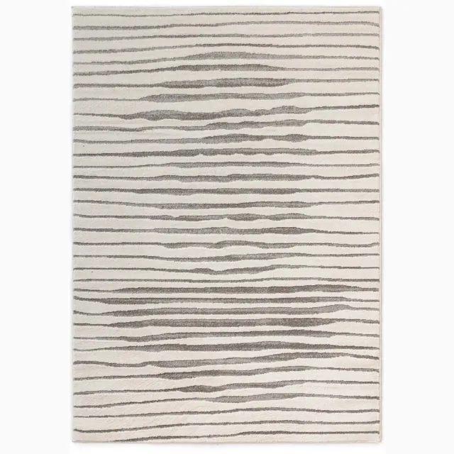 Nordic Weavers Japandi vloerkleed - Ridge Lin crème 80x150