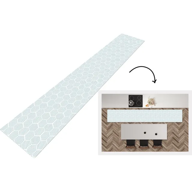 KitchenYeah Keukenloper - Keukenmat - Abstract - Patronen - Design - Keuken vloerkleed Multicolor