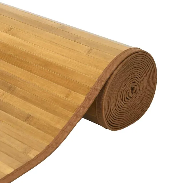 vidaXL Vloerkleed vierkant 100x100 cm bamboe naturel, foto 4