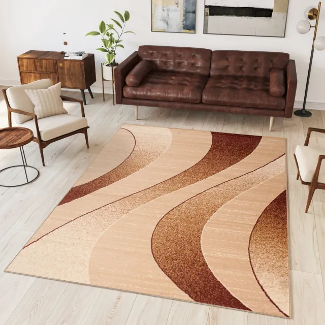 Tapiso Dream Vloerkleed Beige Modern Abstract Woonkamer Tapijt Maat- 160x230 Creme
