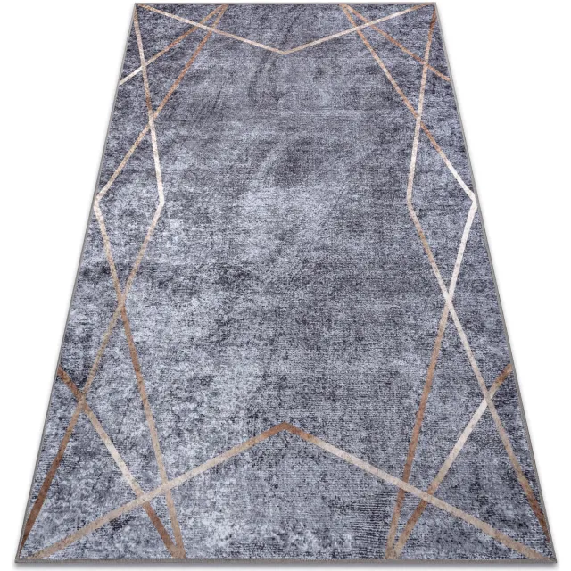 RUGSX Kleden Rugsx MIRO 51233.809 tapijt wasbaar geometrisch antislip 160x220 cm Grijs