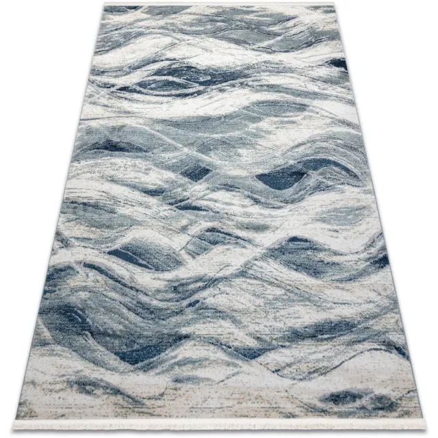 RUGSX Kleden Rugsx DISTIN 0849A marineblauw / blauw / wit 80x150 cm
