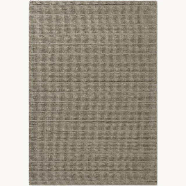Ted Baker Handgeweven wollen laagpolig vloerkleed Parker Grijs