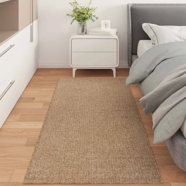 vidaXL Binnen- en buitentapijt AGIRA Naturel 200 x 80 cm Polyester, foto 2