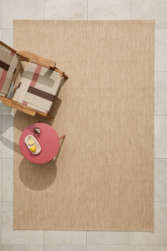 NOUS Living binnen- en buitenvloerkleed Tarn beige