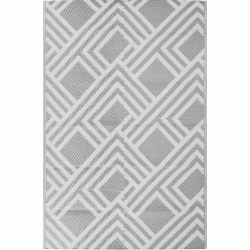 vidaXL Buitenkleed ARAKIL 190x290 cm PP grijs