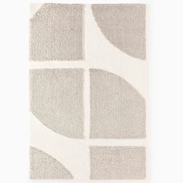 Westwing Collection Hoog-laag vloerkleed Jade Beige