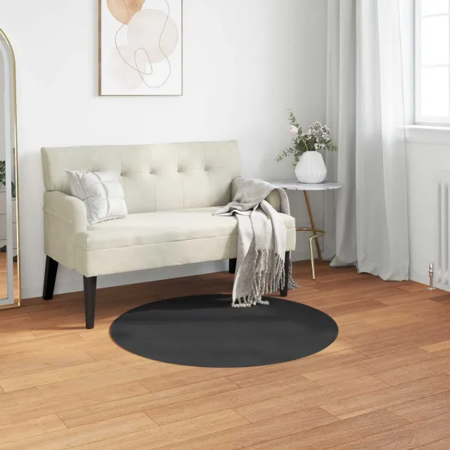 vidaXL Antislip vloerkleed van imitatie konijnenbont OLITE Zwart, foto 2