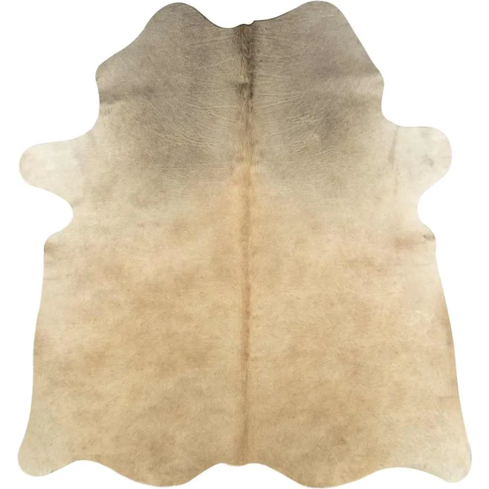 vidaXL Vloerkleed 180x220 cm echte koeienhuid beige