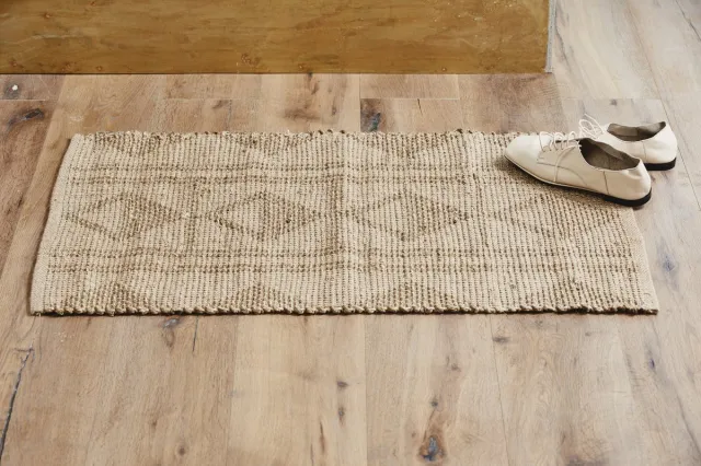Amaya Vloerkleed Amaya naturel 60 x 90 Beige/zand